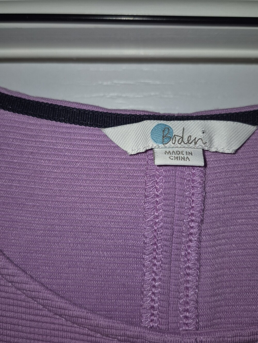 Boden Lilac Ribbed Shift Dress size 12 - Picture 6 of 8